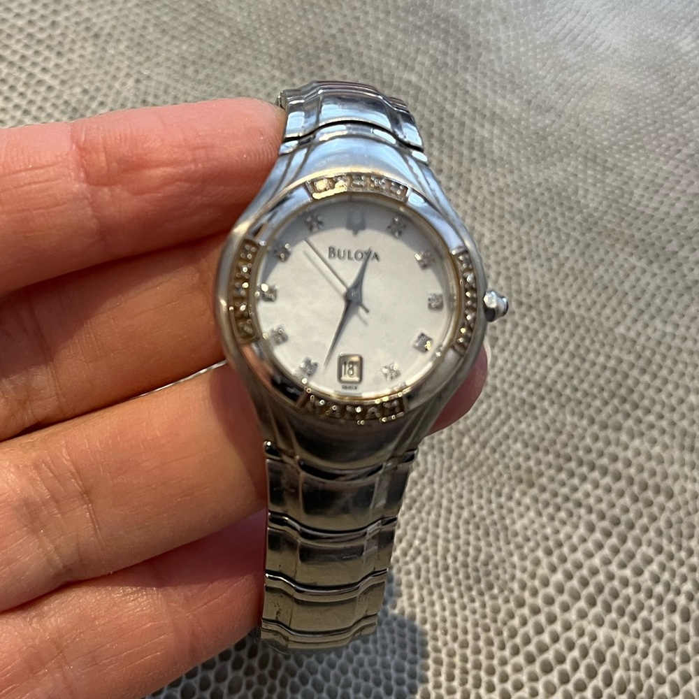 Bulova watch Diamond encrusted